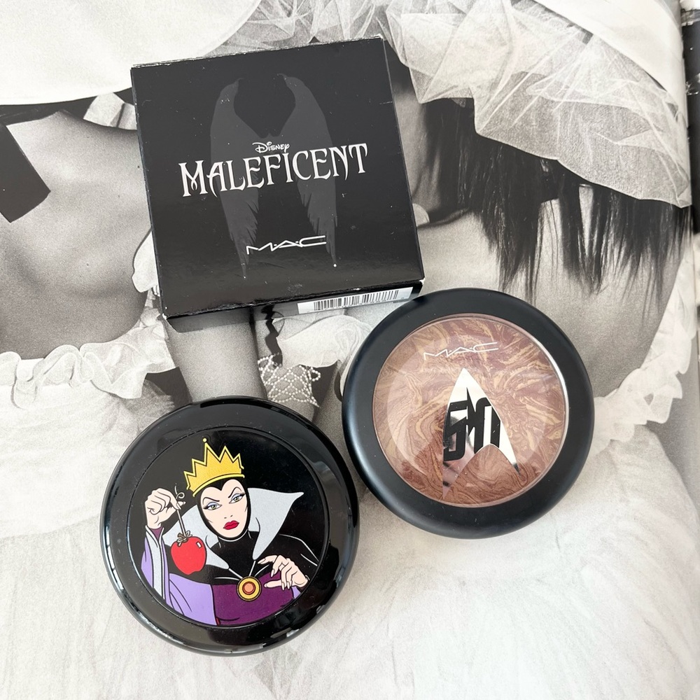 Lot of 3 Limited Edition MAC Powders ~ Star Trek, Disney's Maleficent & Sleeping